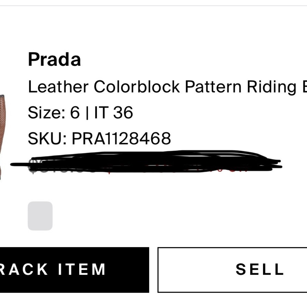 Prada Brown Woven Over-the-Knee Boots with Black Trim - Picture 9 of 9
